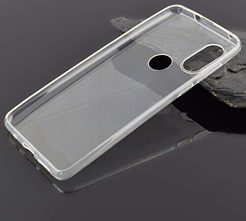 Favory-Shop - Carcasa de silicona y TPU para Motorola One Vision, transparente