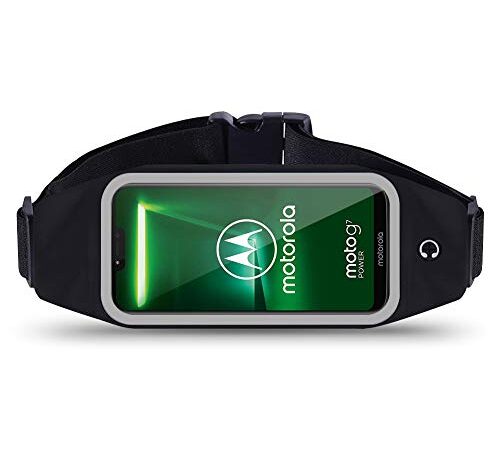 Nauci Funda para Correr Compatible con Motorola Moto G7, Color Negro