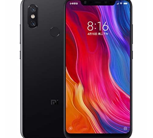 Xiaomi Mi 8 - Smartphone Dual SIM de 6.21" (Octa-Core Kryo 2.8 GHz, RAM de 6 GB, Memoria de 64 GB, cámara de 20 MP, Android 8.0) Color Negro [Versión global]