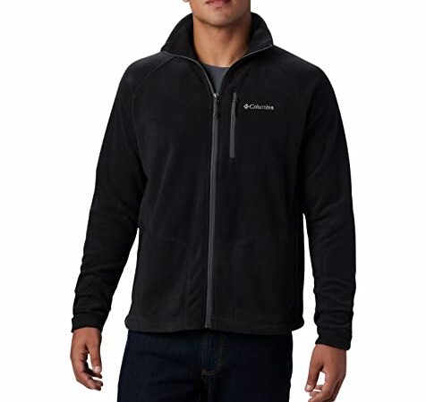 Columbia Fast Trek II Full Zip Fleece - Forro Polar para Hombre, Color Negro, Talla L