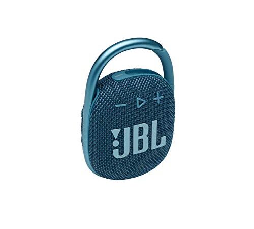 JBL Clip 4 Altavoz inalámbrico con Bluetooth, resistente al agua (IP67) y al polvo, con estilo llamativo y diseño ultraportátil, 10h de música continua, azul