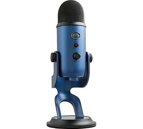 Blue Yeti Micrófono USB para Grabación, Streaming, Gaming, Podcasting en PC y Mac, Micro de Condensador para Ordenador con Efectos Blue VO!CE, Soporte Ajustable, Plug&Play - Azul