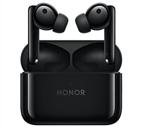 HONOR Earbuds 2 Lite Auriculares Inalambricos Bluetooth 5.2 In-Ear Auricular Cascos Deportivos Impermeables con Cancelación de Ruido ANC con Llamadas Estéreo HD, Control Táctil, Negro