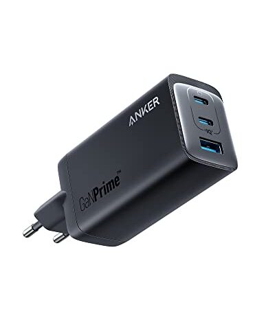 Anker Cargador USB C, Cargador Anker 737 (GaNPrime 120W), Cargador rápido y Compacto de 3 Puertos para MacBook Pro/Air, iPad Pro, Galaxy S22/S21, DELL XPS 13, Note 20/10+, iPhone 13/Pro, Pixel, etc.