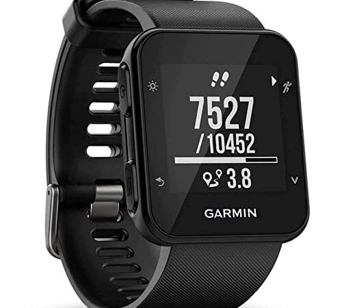 Garmin Forerunner 35- Reloj GPS con monitor de frecuencia cardiaca en la muñeca, monitor de actividad y notificaciones inteligentes, color negro