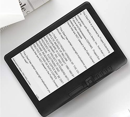 OURLITIME Paperwhite - Lector de libros electrónicos de 7 pulgadas con pantalla a color resistente al agua, lector de libros electrónicos de 8 GB con reproductor de música de vídeo MP3