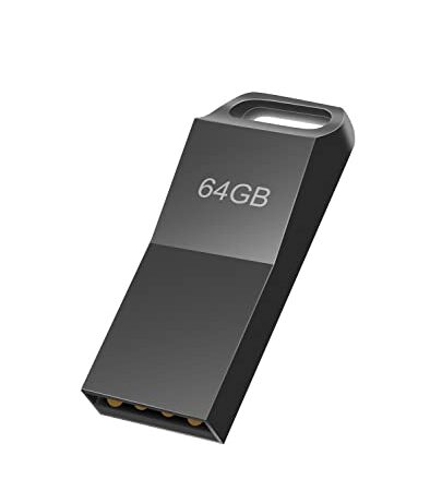 Probuk Memoria USB 64gb de 2.0，Mini Impermeable y a Prueba de Polvo Metal Pen Drive 64 gigas，Portátil pendrive 64 GB，Adecuado para Computadoras, Televisión, Cuadernos, Auto