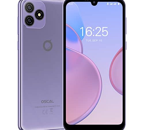 Teléfono Móvil Barato OSCAL C20 Pro, 6.1" HD+ Android 11 4G Smartphone, Otca-Core Móviles con Cámara 8MP+2MP, 32GB ROM(128G SD) Dual SIM/Face ID/GPS/FM, Móvil Barato para Mayores/Niños