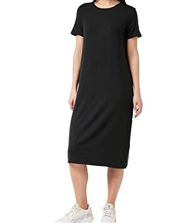 VERO MODA VMGAVA SS Dress VMA Noos Vestido, Negro (Black Black), XL para Mujer