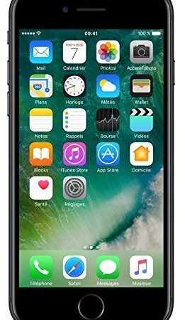 Apple iPhone 7 SIM-Free Smartphone Jet Black 128GB (Renewed)