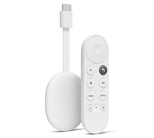 Chromecast con Google TV (HD) - Reproduce contenido en streaming en el televisor con el mando de control por voz - Películas, series en HD