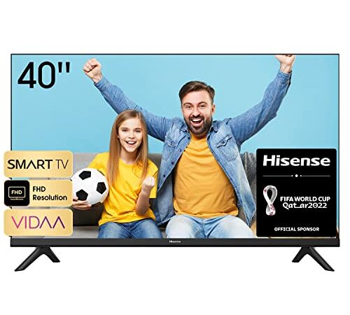 Hisense 40A4EG (40") Smart TV Full HD, con Natural Colour Enhancer, DTS Virtual X, VIDAA U5, Youtube, Netflix, HDMI, WiFi (NUEVO 2021)