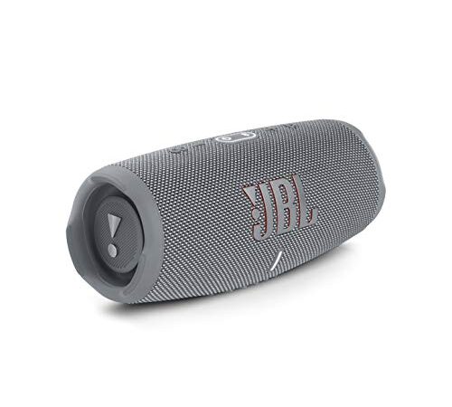 JBL Charge 5 – Altavoz inalámbrico portátil con Bluetooth y batería integrada, resistente al agua (IP67), con PartyBoost para subir el nivel de la fiesta, hasta 20h de reproducción, gris