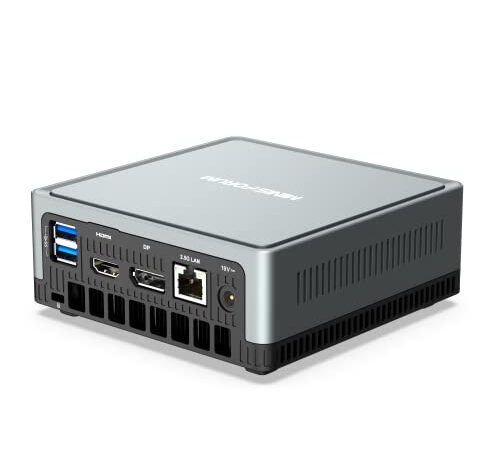 MINISFORUM UM350 Mini PC AMD Ryzen 5 3550H con Windows 11 Pro DDR4 16 GB RAM 512 GB PCle SSD Mini Computer, Dual-Band WLAN HDMI/DisplayPort/USB-C 4K@60Hz, 2.5G RJ45-LAN,4X Puertos USB 3.0