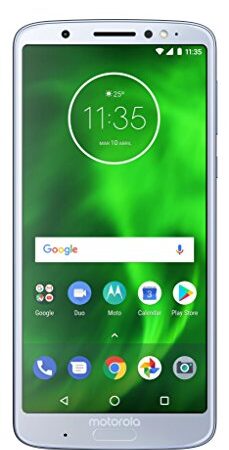 Motorola Moto G6 Plus - Smartphone de 5.9" Full HD+ (Android 8.0 Oreo, 4 GB, Doble Cámara de 12 MP y 5 MP, Dual Autofocus Pixels, TurboPower, Qualcomm Snapdragon 630), Plata (Nimbus)