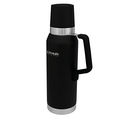 Stanley Unbreakable Thermal Bottle 0.75L / 25OZ Foundry Black – Termo de Acero Inoxidable Sin BPA - Mantiene Frío o calor 27 horas - Tapa Doble que Sirve de Taza - Apto Para Lavavajillas