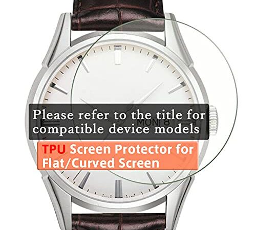 VacFun 3 Piezas HD Claro Protector de Pantalla para Tag Heuer CBG2013.BA0657 (Not Cristal Templado) Screen Protector Sin Burbujas Película Protectora