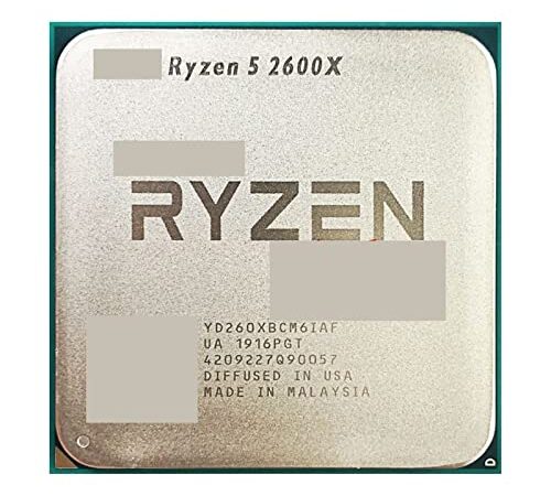 computadora Ryzen 5 2600X R5 2600X 3,6 GHz Procesador de CPU de Seis núcleos y Doce Hilos YD260XBCM6IAF Socket AM4 Tecnología madura