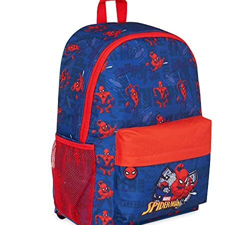 Marvel Mochila escolar de Spiderman, Mochila infantil, Mochila Niño 39cm, Regalos Para Niños