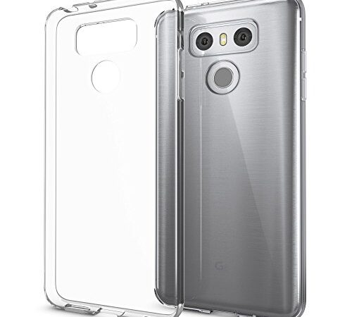 NALIA Funda Carcasa Compatible con LG G6, Protectora Movil Silicona Ultra-Fina Gel Cubierta Estuche, Goma Telefono Bumper Smart-Phone Cover Cobertura Delgado Claro Case Cristal Clear - Transparente