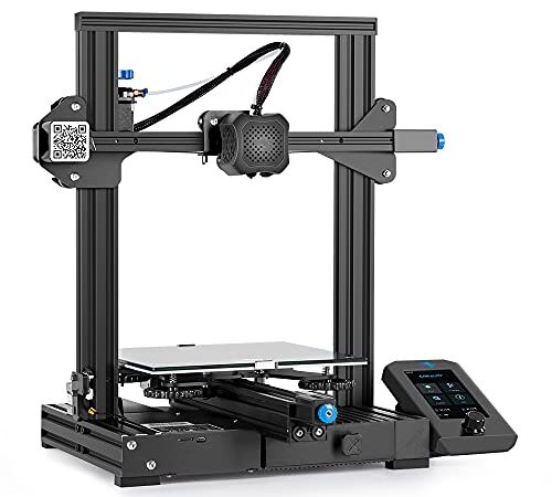 Impresora 3D Creality Ender 3 V2 con Placa silenciosa de 32 bits, Fuente de alimentación Meanwell, Cama de Vidrio de carborundum 220x220x250mm