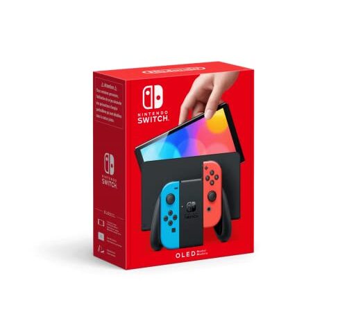 Nintendo Switch (versión OLED) Azul Neón/Rojo Neón