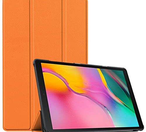 Funda Ligera para iPad Pro de 11 Pulgadas (2018/2020/2021) Funda Resistente a Golpes y caídas con función de Soporte y Auto sueño/Guardia, Color Naranja
