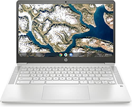HP Chromebook 14a-na1012ns - Ordenador Portátil de 14" Full HD (Intel Celeron N4500, 8GB RAM, 128GB eMMC, UHD Graphics, Chrome OS) Plata - Teclado QWERTY Español