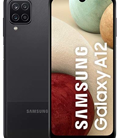 SAMSUNG Galaxy A12 | Smartphone Libre 4G Ram y 128GB Capacidad Interna ampliables | Cámara Principal 48MP | 5.000 mAh de batería y Carga rápida | Color Negro [Versión española]
