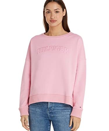 TOMMY HILFIGER - Women's relaxed sweatshirt with side slits - Size M