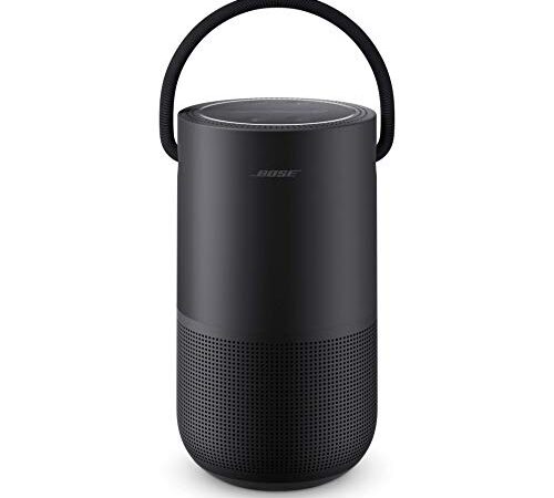 Bose Portable Smart Speaker - Altavoz portátil con control de voz Alexa integrado, Color Negro