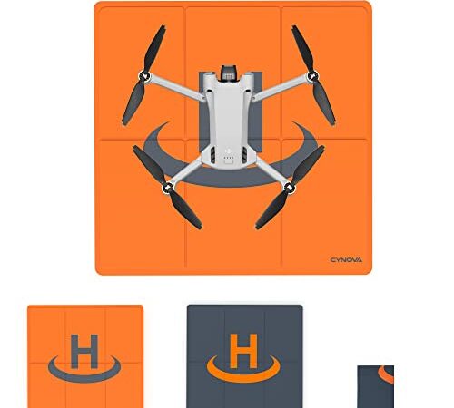 CYNOVA Drones Plataforma de aterrizaje universal plegable para drones DJI Mini 3 Pro / Mavic Mini 2 / Mavic Air 2 / DJI Air 2S / Holy Stone/ DJI FPV Accesorios para drones (50 cm)