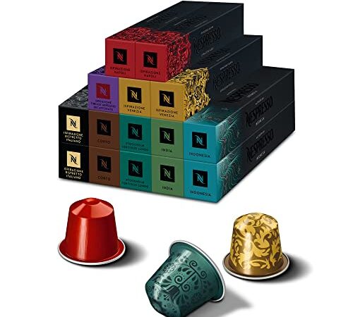 Nespresso Original Cápsulas de Café, 150 Unidades (Pack Discovery con 8 Variedades de Café) para Máquina de Café, Cafetera. Descubre tu gama de cafés preferida