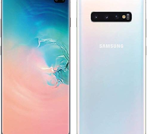 Samsung Galaxy S10 + 128 GB 8 GB de RAM SM-G973F / DS Dual Sim 6.1" LTE Smartphone Desbloqueado de fábrica (Modelo Internacional No) (Prisma Blanco)