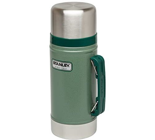 Stanley Classic Legendary Fiambrera Termica 0.7L Green – Termo para comida de Acero Inoxidable Sin BPA - Caliente Durante 15 Horas - Tapa Doble que Sirve de Taza - Apto Para Lavavajillas