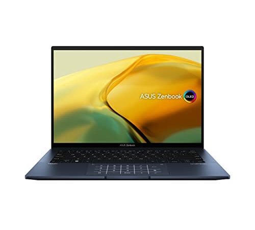 ASUS ZenBook 14 OLED UX3402ZA - Ordenador Portátil 14" WQXGA+ 90Hz (Intel Core i7-1260P, 16GB RAM, 512GB SSD, UHD Graphics, Windows 11 Home) Color Azul - Teclado QWERTY español