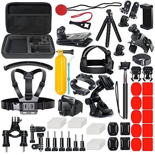 Kit de accesorios para GoPro, paquete de accesorios compatibles con GoPro  Hero 12 11 10 9, accesorios de cámara de acción negra para héroe