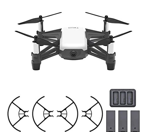 DJI Boost Tello - Pack combo mini dron, crea vídeo con disparos EZ, gafas VR, compatible con el controlador de juego, trasmisión HD 720p, 100 m de radio, incluye 2 baterías extra y cargador múltiple