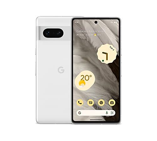 Google Pixel 7: smartphone 5G Android liberado con objetivo gran angular y batería de 24 horas de duración, 128GB, de color nieve