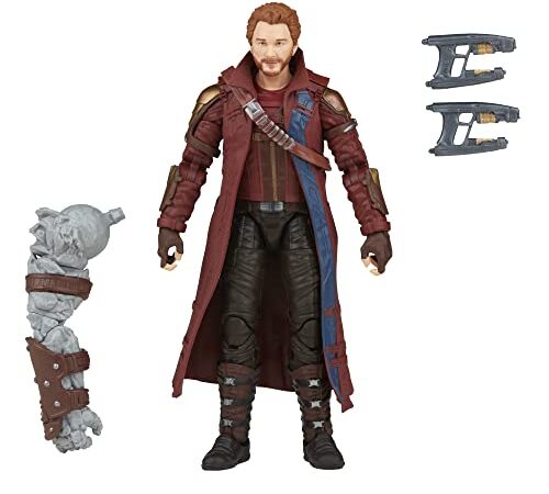 Hasbro Marvel F1409 Legends Series Thor: Love and Thunder - Figura de Star-Lord de 15 cm - 2 Accesorios y 1 Pieza de Figura para armar