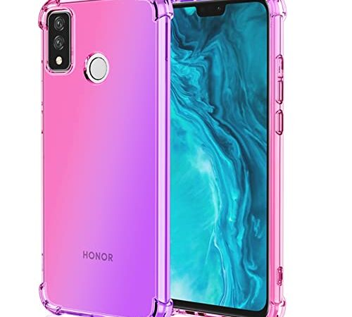 HUANGTAOLI Funda compatible con Honor 8X, funda delgada de TPU suave a prueba de golpes antiarañazos con parachoques de esquina reforzado