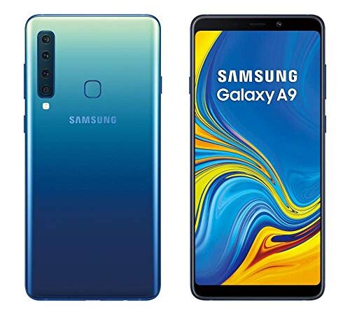 Samsung Galaxy A9 - Smartphone de 6.3" (Octa-Core, RAM de 6 GB, Memoria de 128 GB, cámara de 24 MP, Android 8.0) Color Azul