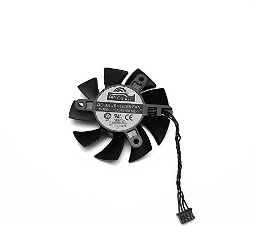 Ventilador de gráficosVentiladores enfriadores de tarjetas gráficas, PLA07015B12L-1 65MM DC 12V 0.07AMP GTX 1080Ti Ventilador de enfriamiento Fit for EVGA Geforce GTX 1080 Ti SC2 HybridVentiladores