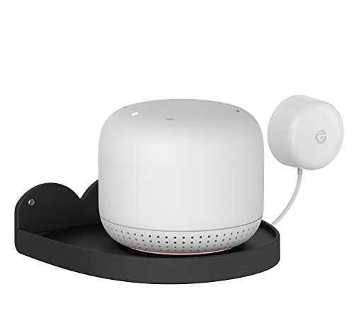 Baaletc Soporte de pared universal para Google Home Mini, Google WiFi, cámara, Sonos, soporte para cámara de vigilancia, organizador de cables