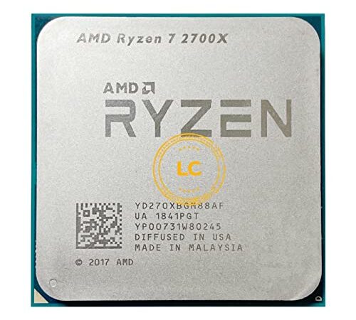 CPU de la computadora Ryzen 7 2700X R7 2700X 3,7 GHz Ocho núcleos Dieciséis Hilos 16M 105W CPU Procesador YD270XBGM88AF Socket AM4 Potente Rendimiento, Deje Que su computadora alcan