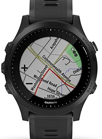 Garmin ELVTE FR945 Reloj de pulsera unisex para adultos, negro, talla única