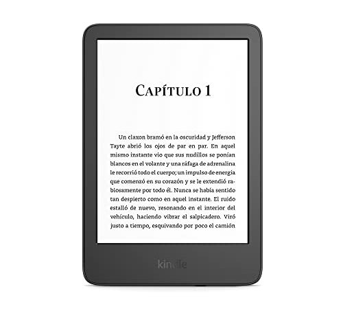 Kindle (modelo de 2022): nuestro Kindle más compacto y ligero, con una pantalla de alta resolución de 300 ppp y 6 pulgadas, y el doble de almacenamiento | Negro, sin publicidad