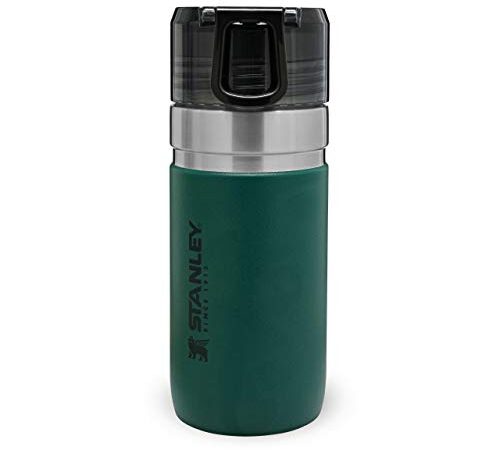 Stanley Vacuum Insulated Water Bottle 0.47L / 16OZ Moss Green – Termo de Acero Inoxidable Para Bebidas Frías - Tapa Transparente Anti-Fugas - Sin BPA - Fácil de Llevar - Apto Para Lavavajillas