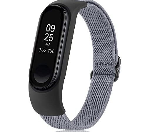 Yisica Correa Compatible con Xiaomi Mi Band 6/Mi Band 5/Mi Band 4/Mi Band 3, Correa Elástica Suave Ajustable para Amazfit Band 5/Xiaomi Mi Band 6/Mi Band 5/Mi Band 4/Mi Band 3, Azul Vaquero