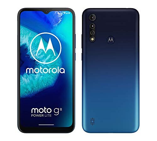 Motorola Moto G8 Power Lite - Smartphone 64GB, 4GB RAM, Dual Sim, Royal Blue